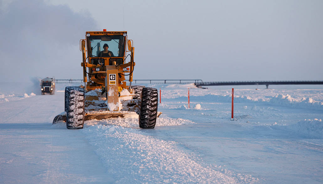 Onshore Ice Roads/Pads - Alaska Frontier Constructors